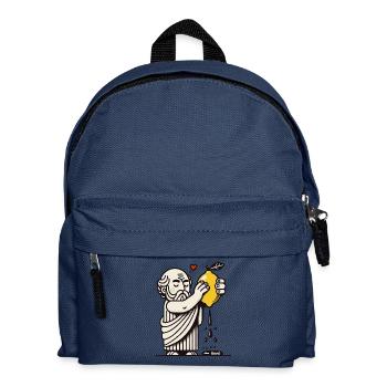 Le philosophe jus le citron de la vie - Sac à dos Enfant - bleu marine - Devant