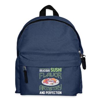 Sushi Japan Essen Sushi-Mahlzeit - Kinder Rucksack - Navy - Vorne
