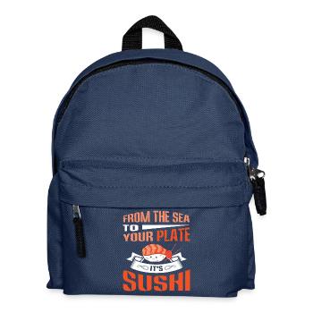 Sushi Japan Essen Sushi-Mahlzeit - Kinder Rucksack - Navy - Vorne