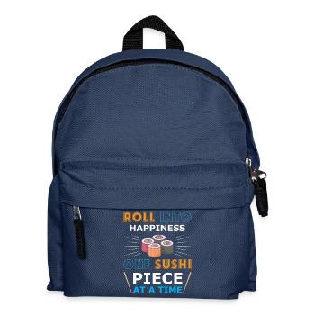 Sushi Japan Essen Sushi-Mahlzeit - Kinder Rucksack - Navy - Vorne