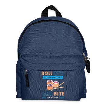 Sushi Japan Essen Sushi-Mahlzeit - Kinder Rucksack - Navy - Vorne
