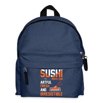 Sushi Japan Essen Sushi-Mahlzeit - Kinder Rucksack - Navy - Vorne