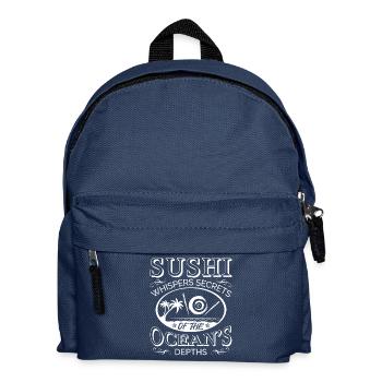 Sushi Japan Essen Sushi-Mahlzeit - Kinder Rucksack - Navy - Vorne
