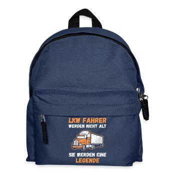 Lkw Fahrer Kraftfahrer LKW-Fahrer - Kinder Rucksack - Navy - Vorne