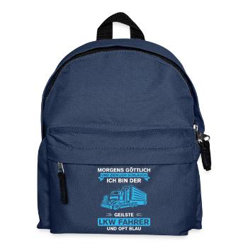 Lkw Fahrer Kraftfahrer LKW-Fahrer - Kinder Rucksack - Navy - Vorne