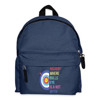 Bogenschießen Bogenschütze - Kinder Rucksack - Navy - Vorne