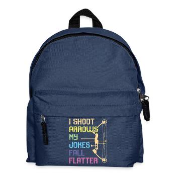 Bogenschießen Bogenschütze - Kinder Rucksack - Navy - Vorne