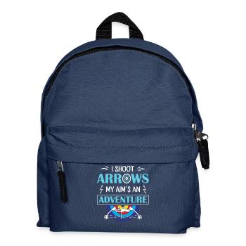 Bogenschießen Bogenschütze - Kinder Rucksack - Navy - Vorne