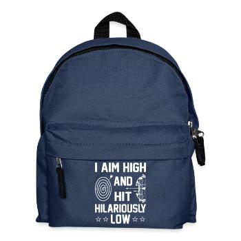 Bogenschießen Bogenschütze - Kinder Rucksack - Navy - Vorne