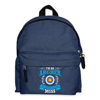 Bogenschießen Bogenschütze - Kinder Rucksack - Navy - Vorne