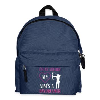 Bogenschießen Bogenschütze - Kinder Rucksack - Navy - Vorne