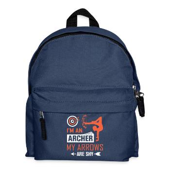 Bogenschießen Bogenschütze - Kinder Rucksack - Navy - Vorne