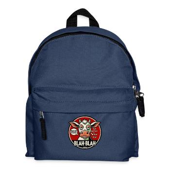Blah-Blah Cow - Kids' Backpack - navy - Front