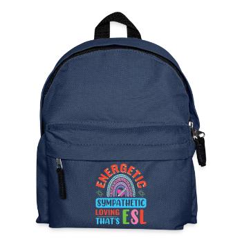 ESL-Lehrer ESL Unterricht - Kinder Rucksack - Navy - Vorne