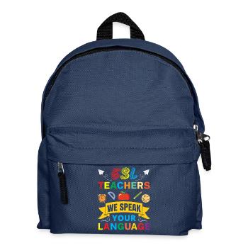 ESL-Lehrer ESL Unterricht - Kinder Rucksack - Navy - Vorne