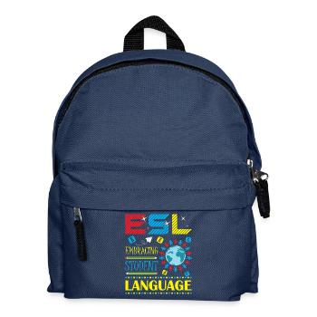 ESL-Lehrer ESL Unterricht - Kinder Rucksack - Navy - Vorne