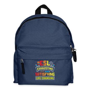 ESL-Lehrer ESL Unterricht - Kinder Rucksack - Navy - Vorne