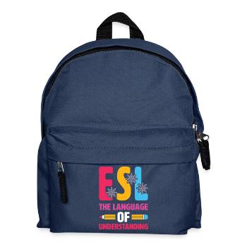 ESL-Lehrer ESL Unterricht - Kinder Rucksack - Navy - Vorne