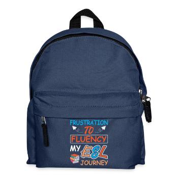 ESL-Lehrer ESL Unterricht - Kinder Rucksack - Navy - Vorne