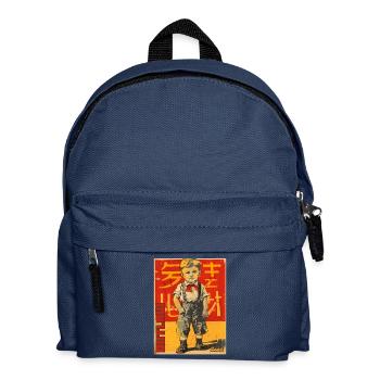 Rebelle hors-la-loi garçon style rétro - Sac à dos Enfant - bleu marine - Devant
