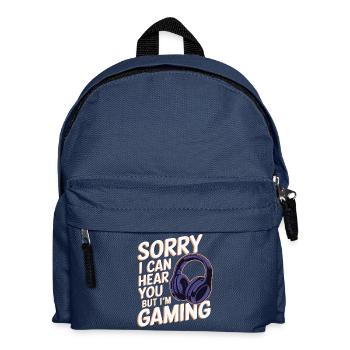 Désolé, je peux vous entendre mais je joue jeu gamer - Sac à dos Enfant - bleu marine - Devant