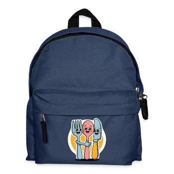 FORKS AND KNIVES AND SPOONS - Kids' Backpack - navy - Front
