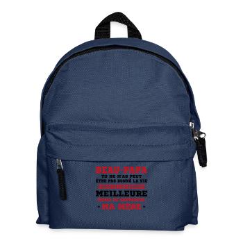 Step-dad not given life but made better - Kids' Backpack - navy - Front