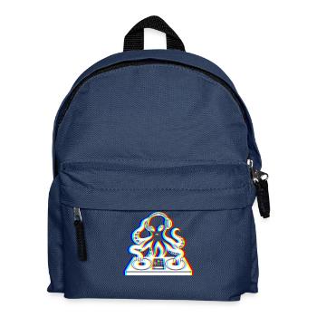 Glitch Kraken – Dein Soundtrack! - Kinder Rucksack - Navy - Vorne
