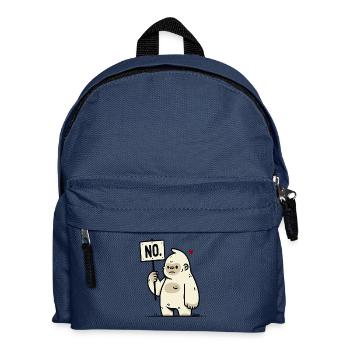 Singe gorille drôle sans signe de style bande dessinée - Sac à dos Enfant - bleu marine - Devant