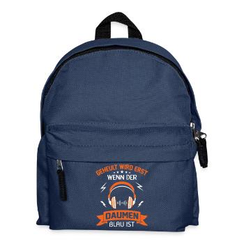 Zocken Gamer Gaming Zocker Controller Videospiele - Kinder Rucksack - Navy - Vorne