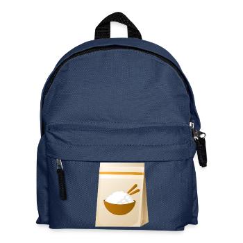 sushi rice rice chopsticks food food japan12 - Kids' Backpack - navy - Front