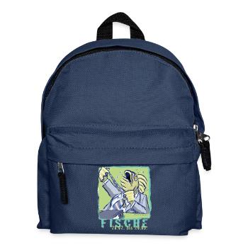 Sternzeichen-Fische - Kinder Rucksack - Navy - Vorne