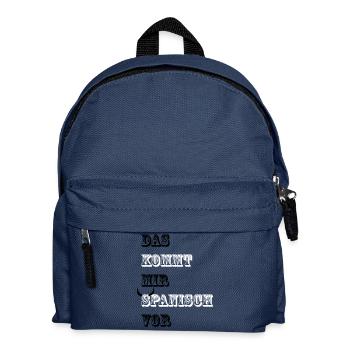 Das kommt mir Spanisch vor - Kinder Rucksack - Navy - Vorne