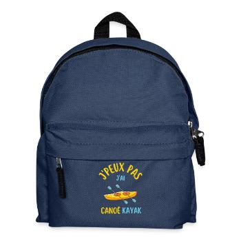 Je peux pas j ai canoë kayak - Sac à dos Enfant - bleu marine - Devant