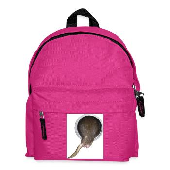 Ratte im Rohr hinter - Kinder Rucksack - Fuchsia - Vorne