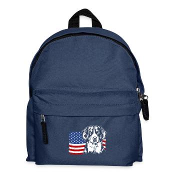 Entlebucher Mountain Dog US Amérique Drapeau Wilsigns - Sac à dos Enfant - bleu marine - Devant