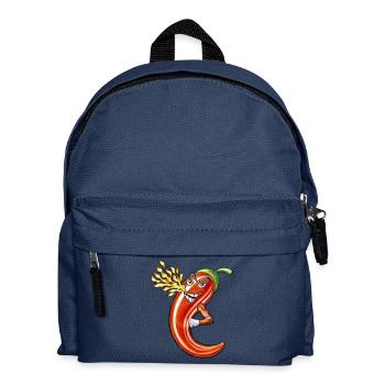 Funny Spicy Chili On Fire - Kids' Backpack - navy - Front