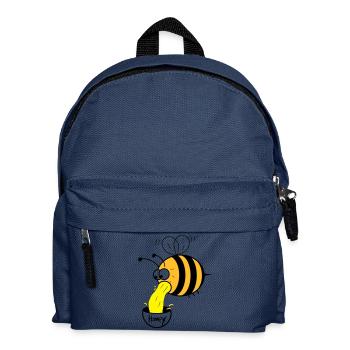 Biene kotzt Honig - Kinder Rucksack - Navy - Vorne