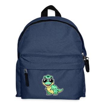 Dino with glasses - Cool - Kids' Backpack - navy - Front
