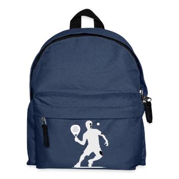 Padel player front white - Kids' Backpack - navy - Front