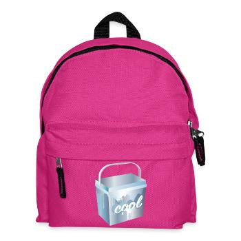 Cool box - frosty design for summer & party - Kids' Backpack - fuchsia - Front