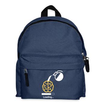 Coffee loading to Brain - Kinder Rucksack - Navy - Vorne