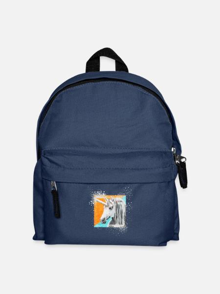 Einhorn Hengst Mietron - Sonja Ariel von Staden - Kinder Rucksack - Navy