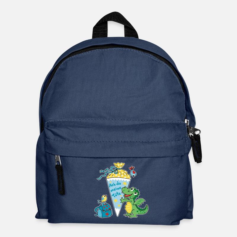 Schoolchild Dragon. Oh my bag! - Kids' Backpack - navy