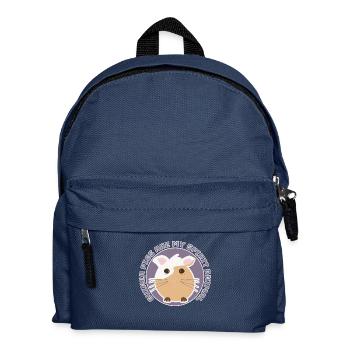 Dessin humoristique de cochon d'Inde spirit animal - Sac à dos Enfant - bleu marine - Devant
