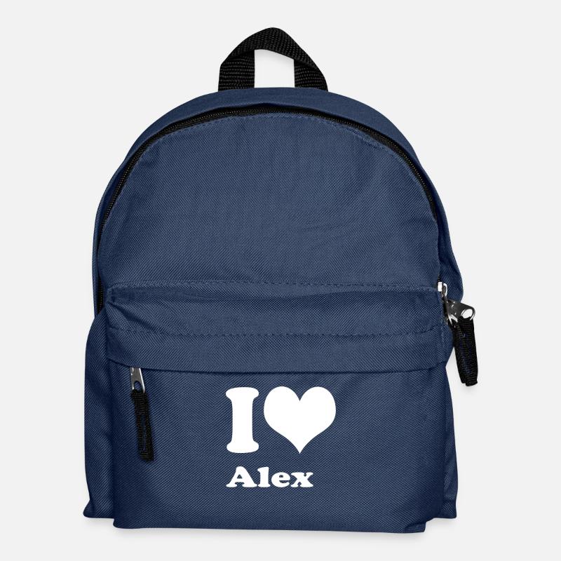 I love Alex - Kinder Rucksack - Navy