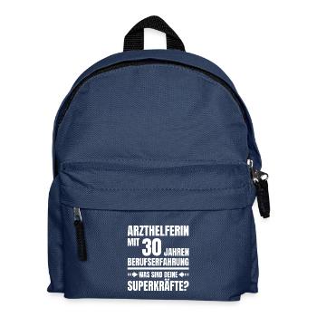 ARZTHELFERIN 30 JAHRE BERUFSERFAHRUNG - Kinder Rucksack - Navy - Vorne