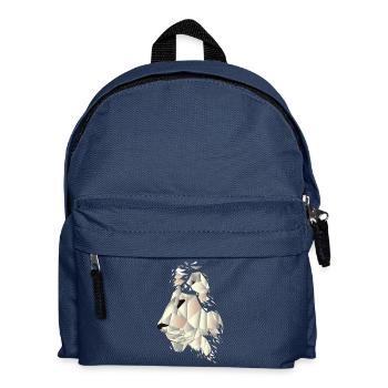 lion géométrique - Sac à dos Enfant - bleu marine - Devant