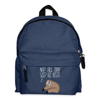 Nap all day sleep all night - Kinder Rucksack - Navy - Vorne