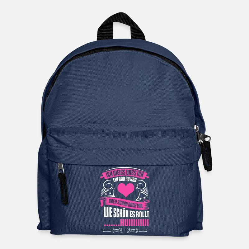 Rad ab, huiii pink - Kinder Rucksack - Navy